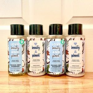 Love beauty & planet shampoo and conditioner coconut water & mimosa flower